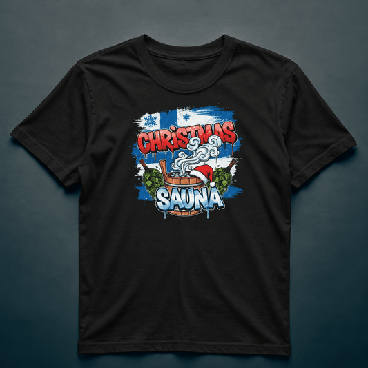Christmas Sauna - T-shirt - Rather Be In Finland