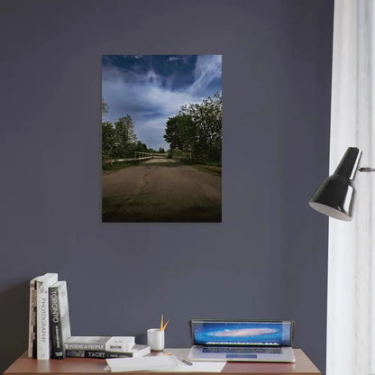 Country Road and Bridge in Rural Finland - Poster - Rather Be In Finland