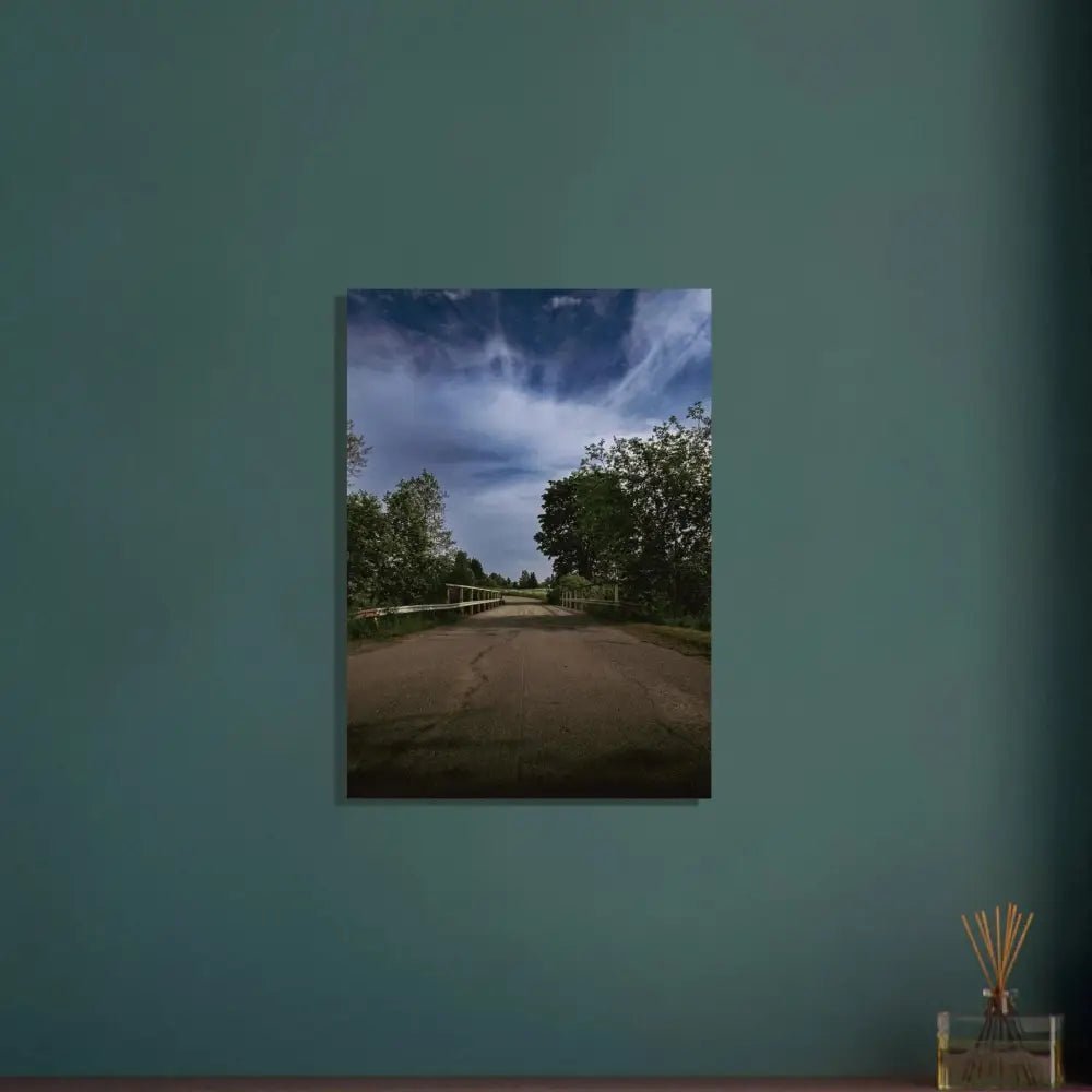 Country Road and Bridge in Rural Finland - Poster - Rather Be In Finland