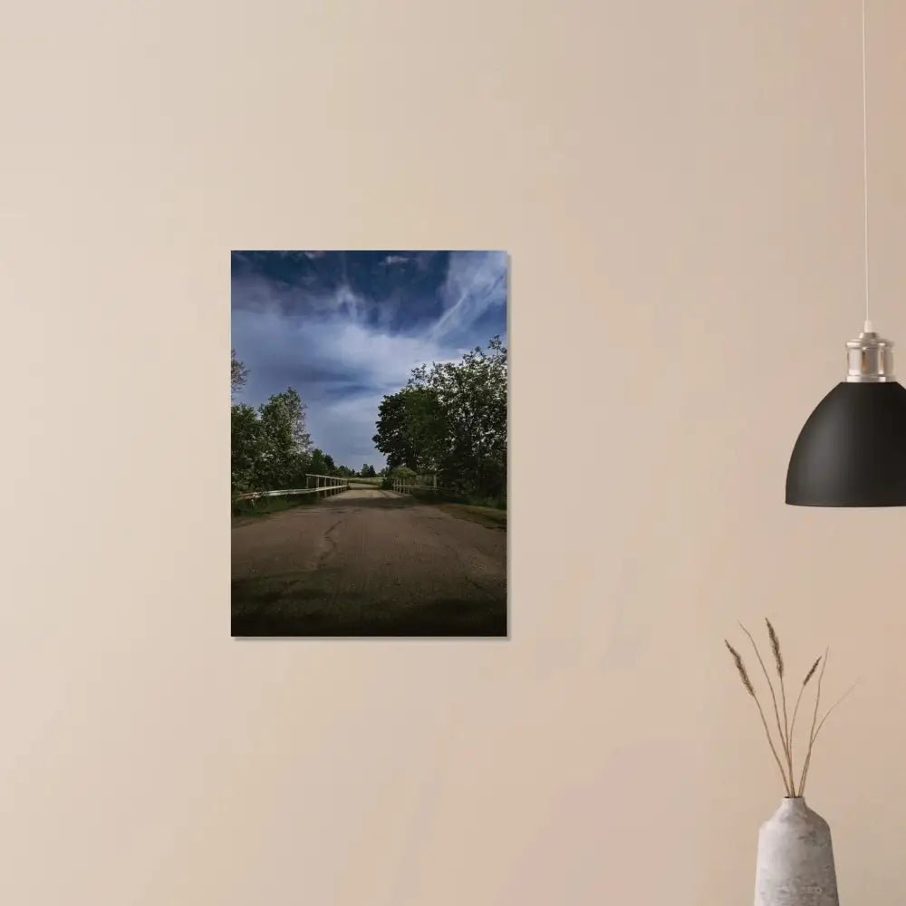 Country Road and Bridge in Rural Finland - Poster - Rather Be In Finland