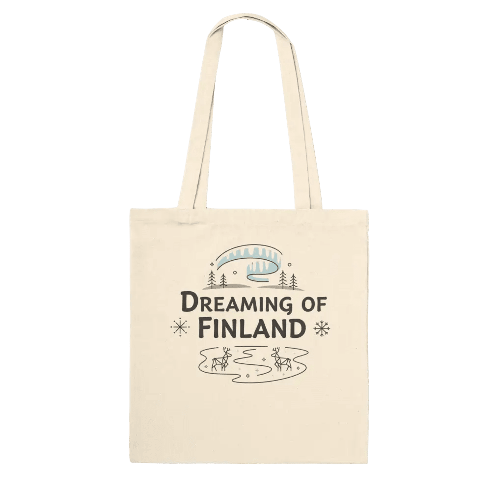Dreaming of Finland - Premium Tote Bag - Rather Be In Finland