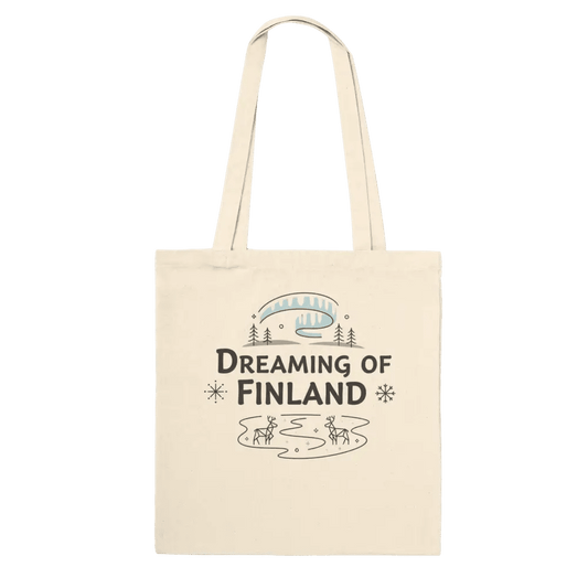 Dreaming of Finland - Premium Tote Bag - Rather Be In Finland