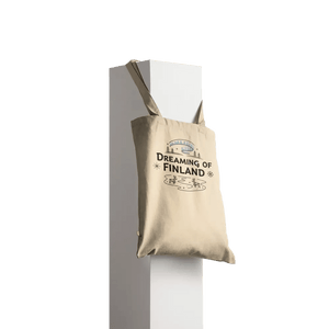 Photo du produit : sac en coton au motif « Dreaming of Finland » de Rather Be in Finland