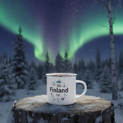 Finland - Enamel Mug - Rather Be In Finland