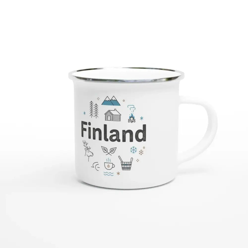 Finland - Enamel Mug - Rather Be In Finland
