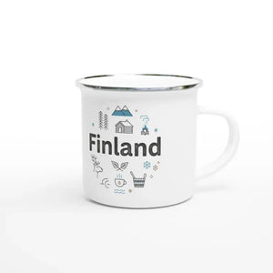 Photo du produit : mug émaillé au motif « Finland » de Rather Be in Finland