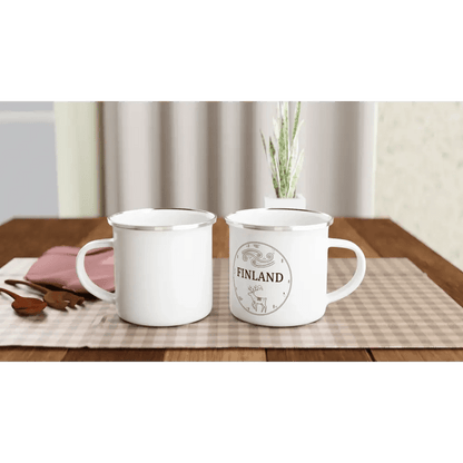 Finland - Enamel Mug - Rather Be In Finland