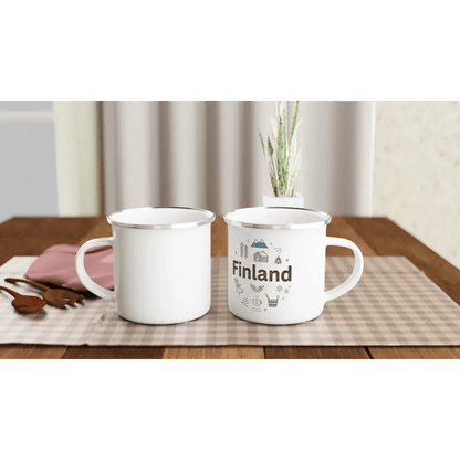 Finland - Enamel Mug - Rather Be In Finland