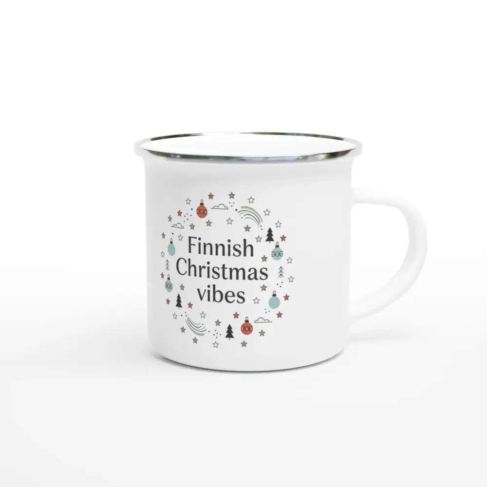Finnish Christmas Vibes - Enamel Mug - Rather Be In Finland