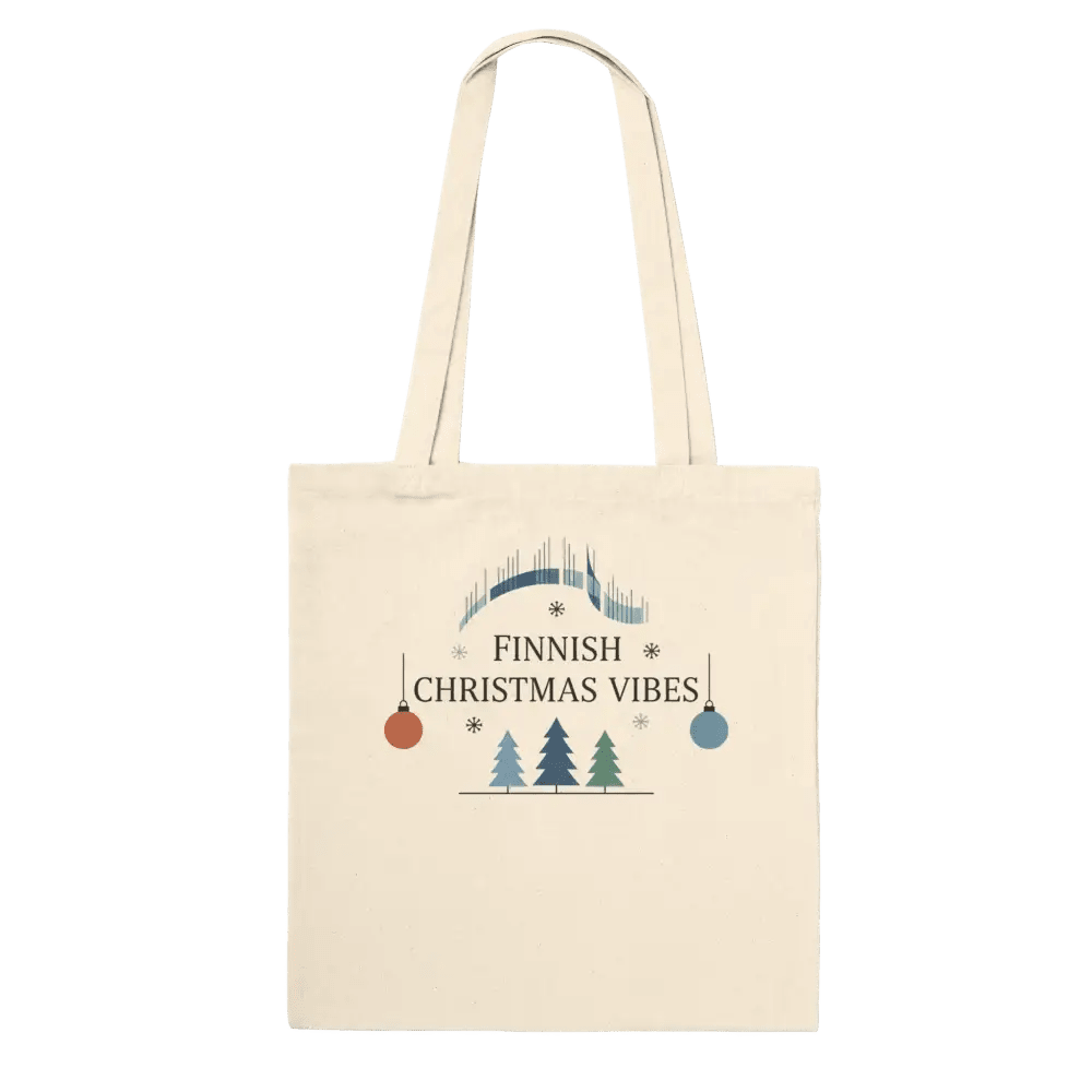 Finnish Christmas Vibes - Finnish Premium Tote Bag - Rather Be In Finland