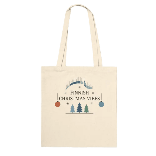 Finnish Christmas Vibes - Finnish Premium Tote Bag - Rather Be In Finland