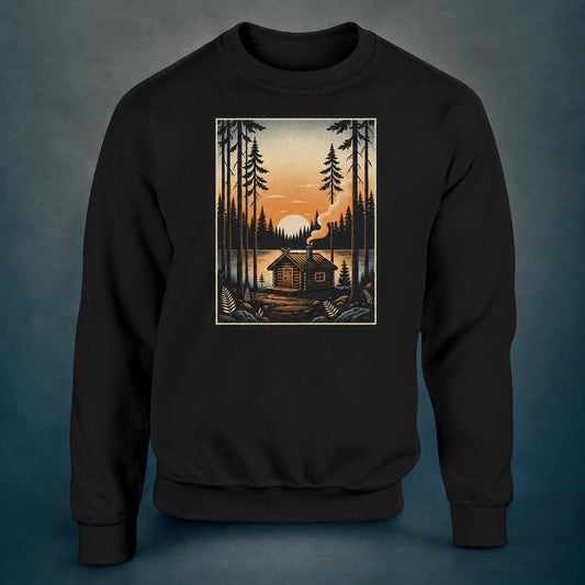 Finnish Lakeside Scenery - Sweatshirt - Rather Be In Finland