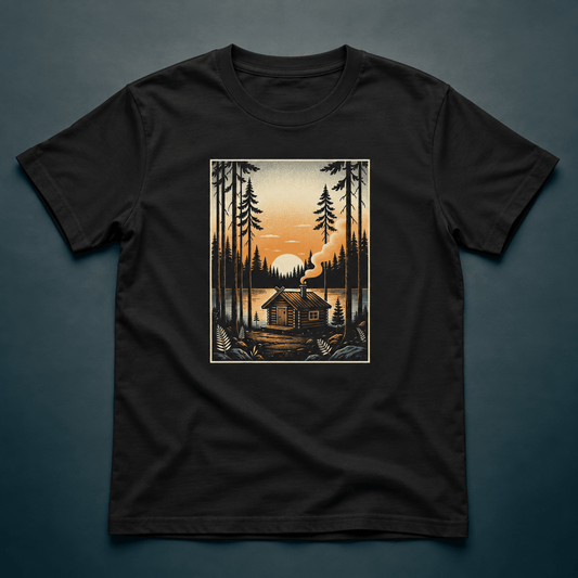Finnish Lakeside Scenery - T-shirt - Rather Be In Finland