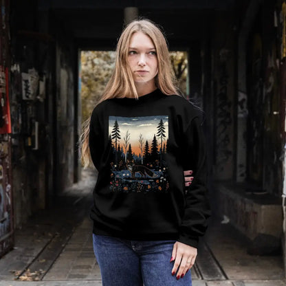 Finnish Midnight Fox - Sweatsihrt - Print Material - Rather Be In Finland