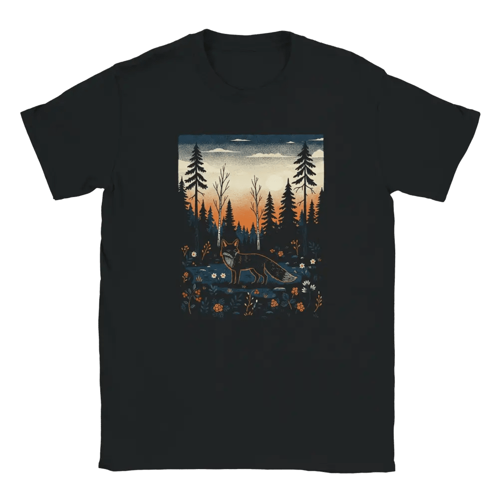 Finnish Midnight Fox - T-shirt - Rather Be In Finland
