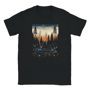 Photo du produit : t-shirt au motif « Finnish Midnight Fox » de Rather Be in Finland
