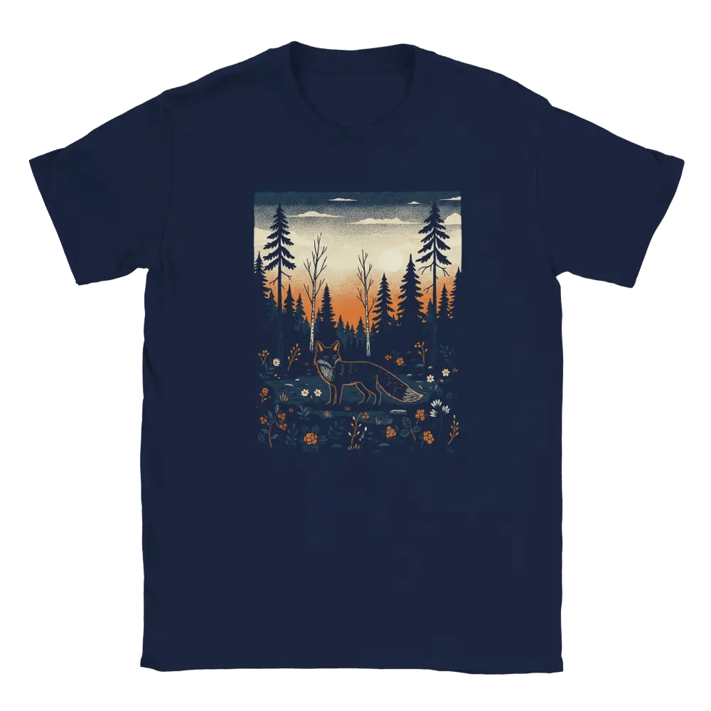 Finnish Midnight Fox - T-shirt - Rather Be In Finland