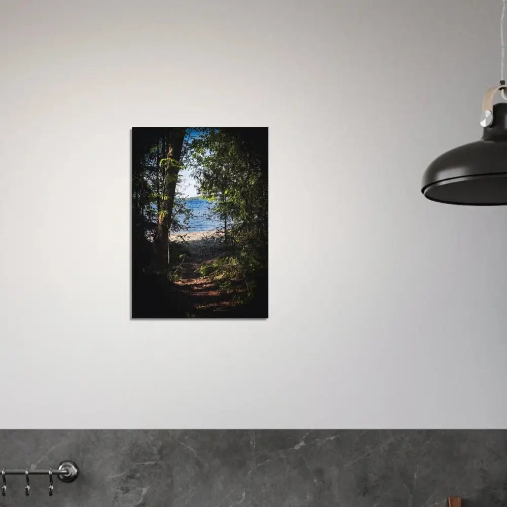 Forest Path to a Finnish Lakeshore - Poster - Rather Be In Finland