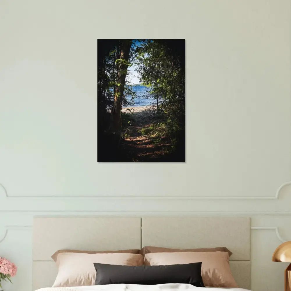 Forest Path to a Finnish Lakeshore - Poster - Rather Be In Finland