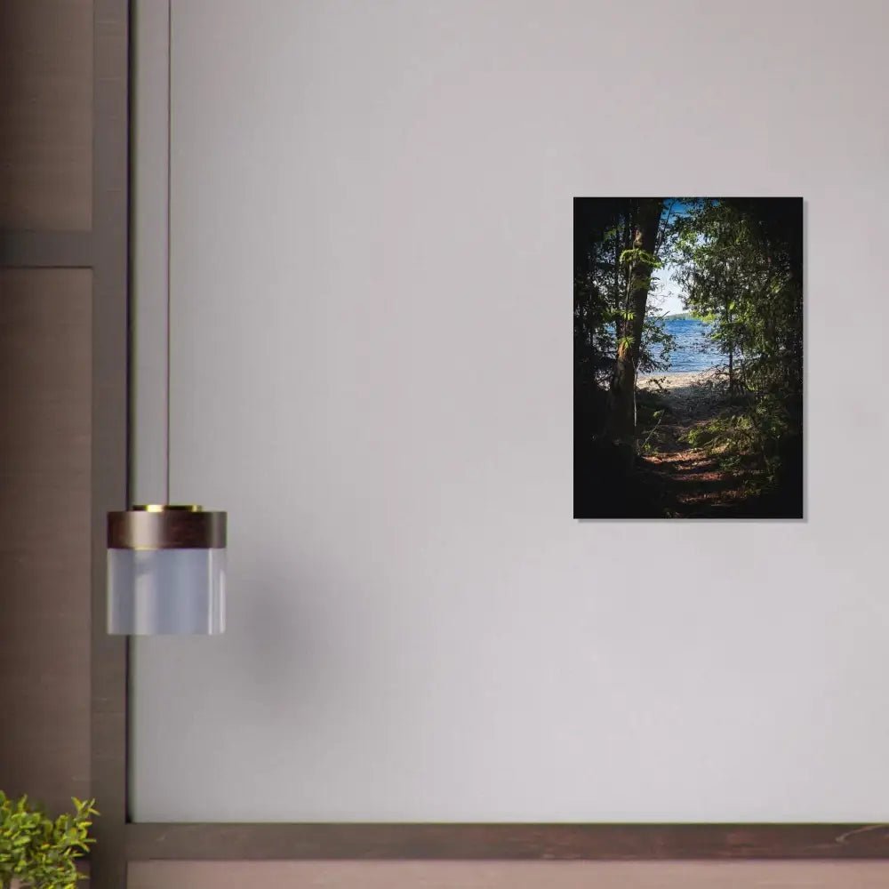 Forest Path to a Finnish Lakeshore - Poster - Rather Be In Finland