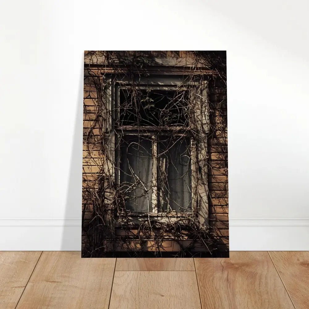 Forgotten Window of a Finnish Wooden House - Poster - Rather Be In Finland