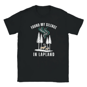 Photo du produit : t-shirt au motif « Found My Silence in Lapland » de Rather Be in Finland
