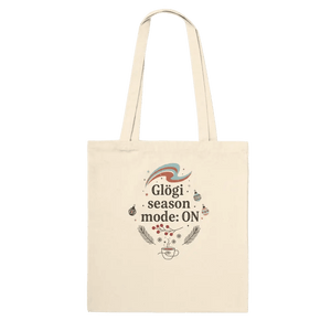 Produktbild: Stofftasche mit dem Motiv „Glögi Season Mode: ON“ von Rather Be in Finland