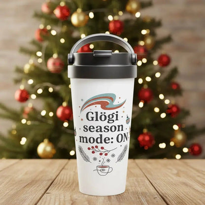 Glögi Season Mode: ON - Stainless Steel Travel Mug - Rather Be In Finland