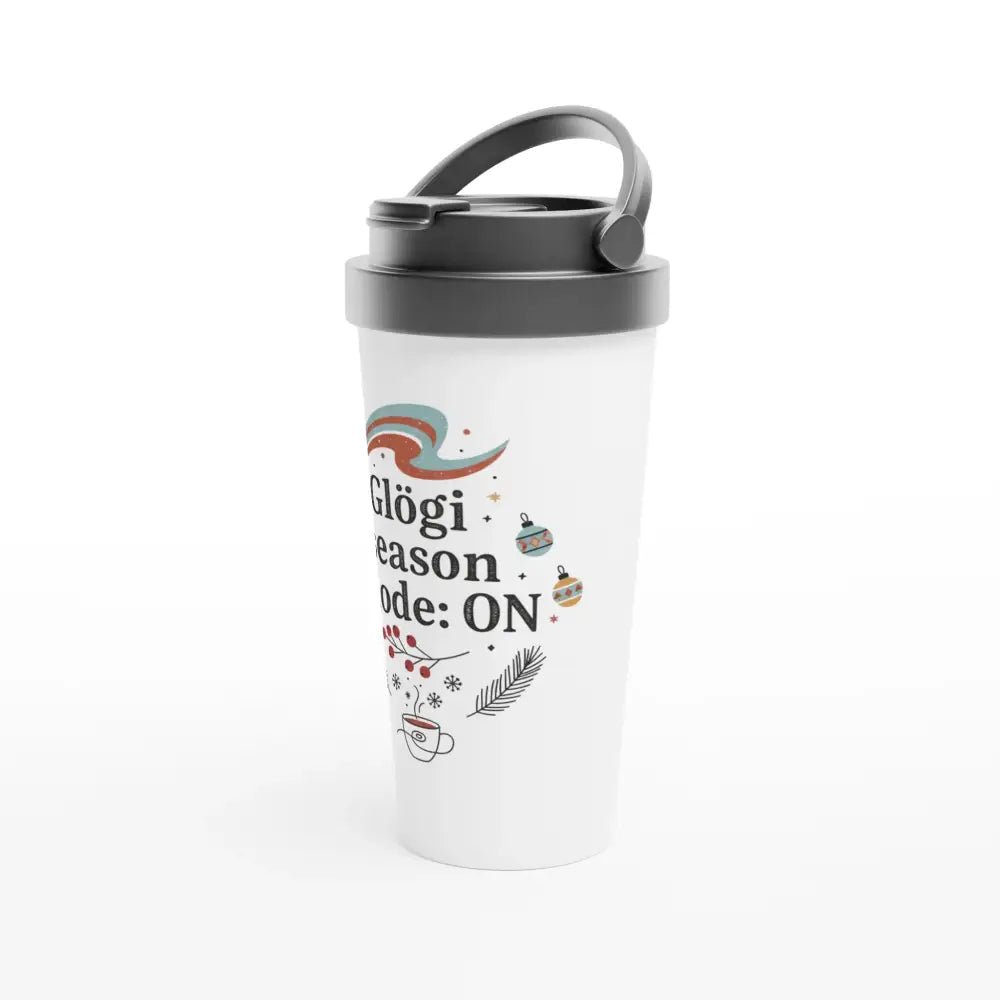 Glögi Season Mode: ON - Stainless Steel Travel Mug - Rather Be In Finland