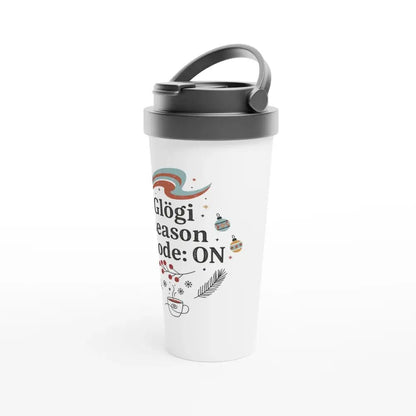 Glögi Season Mode: ON - Stainless Steel Travel Mug - Rather Be In Finland