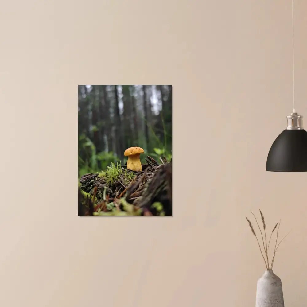 Golden Chanterelle in Finnish Forest - Poster - Rather Be In Finland
