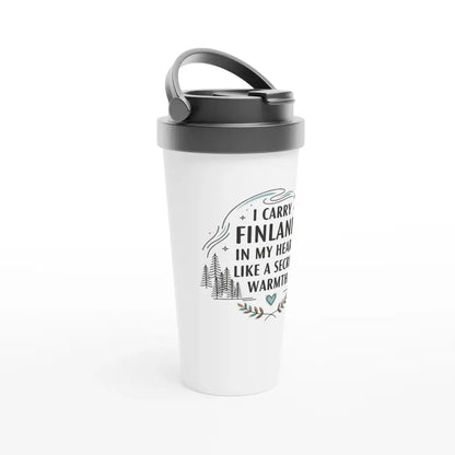 I Carry Finland In My Heart - Stainless Steel Travel Mug - Rather Be In Finland