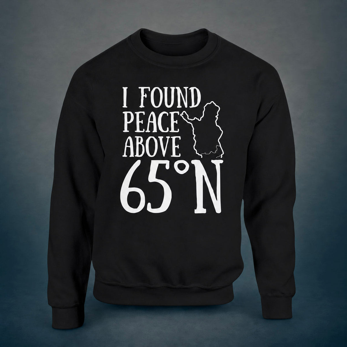I Found Peace Above 65°N - Sweatshirt - Rather Be In Finland