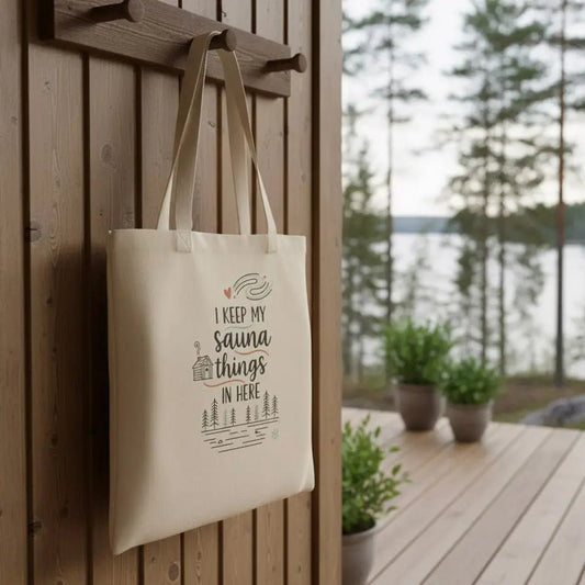 I Keep My Sauna Things in Here - Premium Tote Bag - Rather Be In Finland