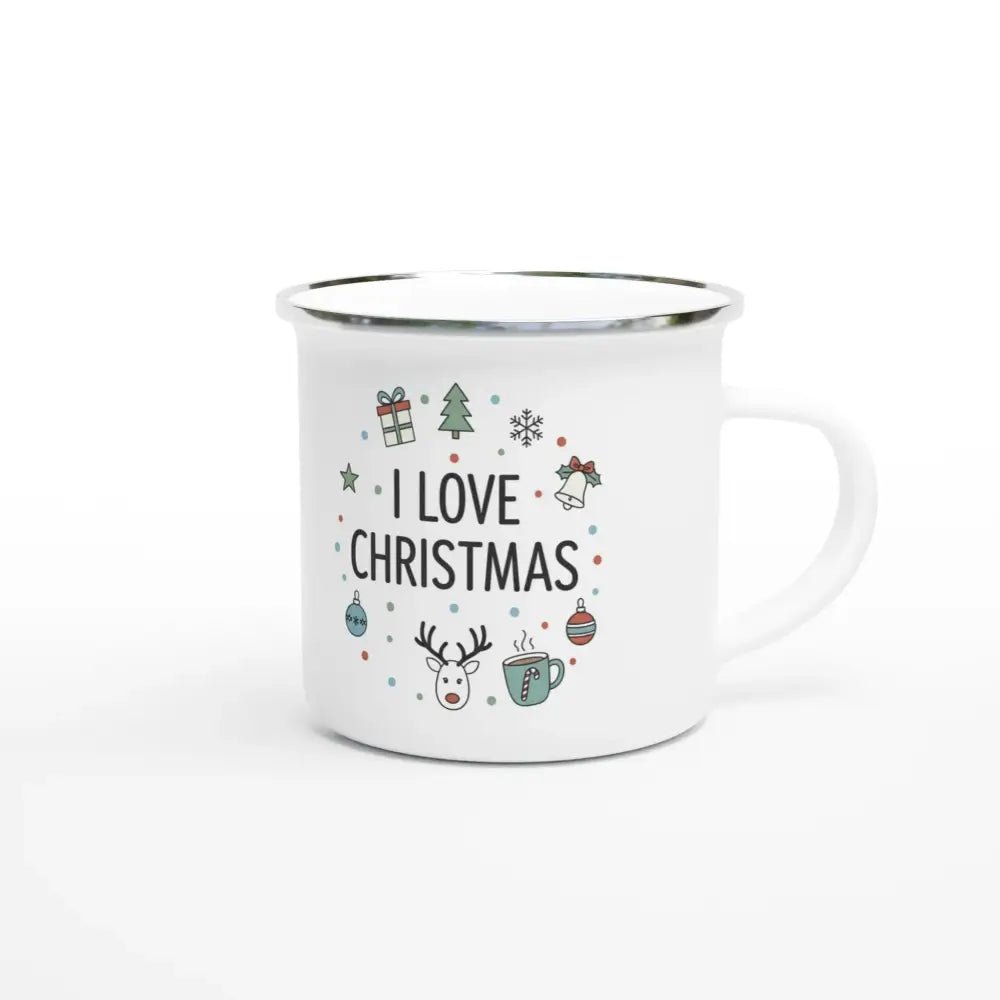 I Love Christmas - Enamel Mug - Rather Be In Finland