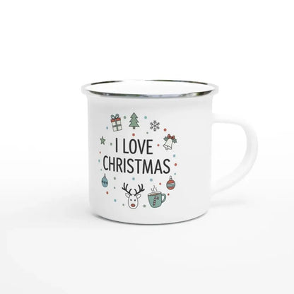 I Love Christmas - Enamel Mug - Rather Be In Finland