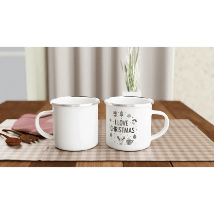 I Love Christmas - Enamel Mug - Rather Be In Finland