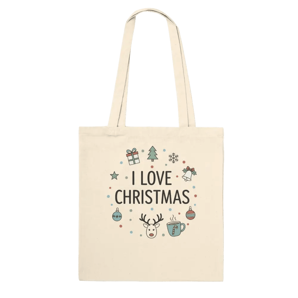 I Love Christmas - Premium Tote Bag - Rather Be In Finland