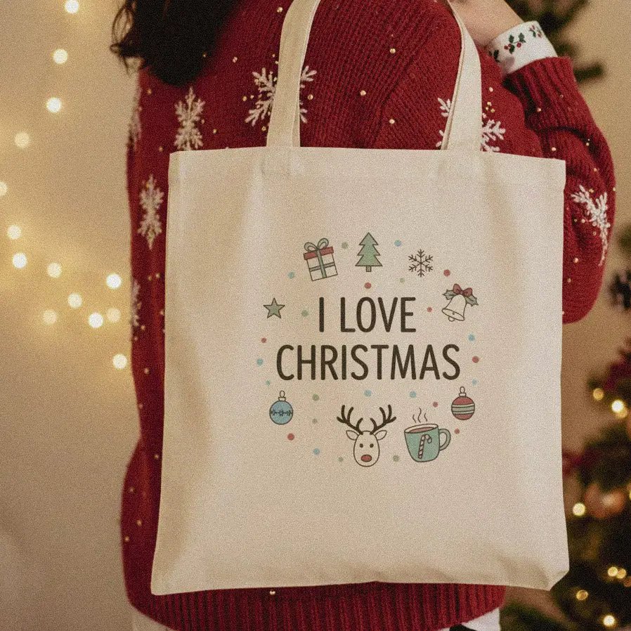 I Love Christmas - Premium Tote Bag - Rather Be In Finland