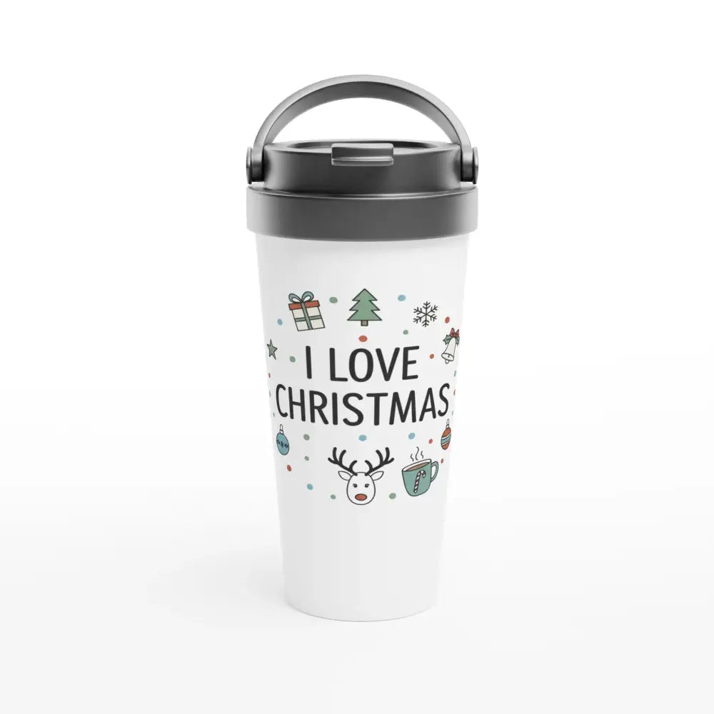 I Love Christmas - Stainless Steel Travel Mug - Rather Be In Finland