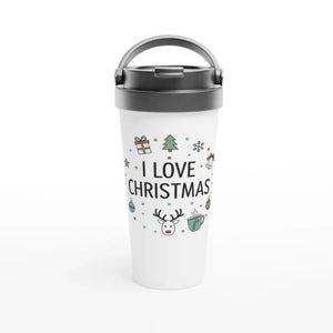Photo du produit : gobelet isotherme au motif « I Love Christmas » de Rather Be in Finland