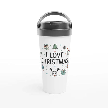 I Love Christmas - Stainless Steel Travel Mug - Rather Be In Finland