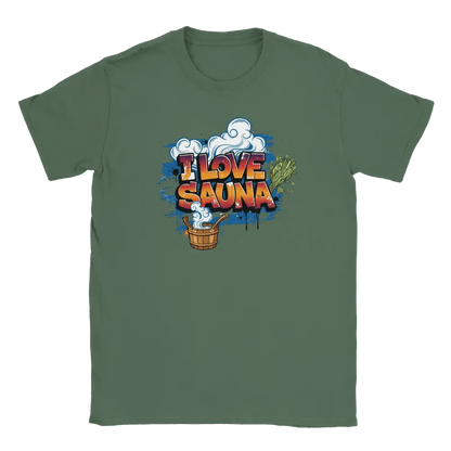 I LOVE SAUNA - T-shirt - Rather Be In Finland