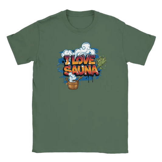 I LOVE SAUNA - T-shirt - Rather Be In Finland