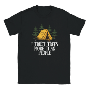 Photo du produit : t-shirt au motif « I Trust Trees More Than People » de Rather Be in Finland