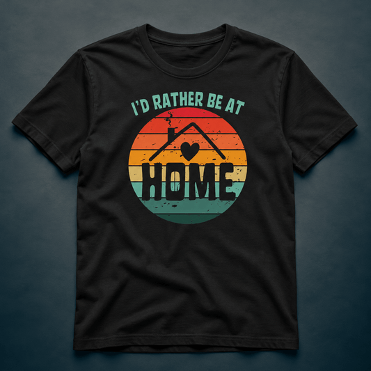 I'd Rather Be At Home - T-Shirt - Rather Be In Finland