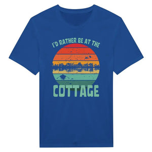 Tuotekuva: t-paita, painatuksena I'd Rather Be At The Cottage 2 (Rather Be in Finland)