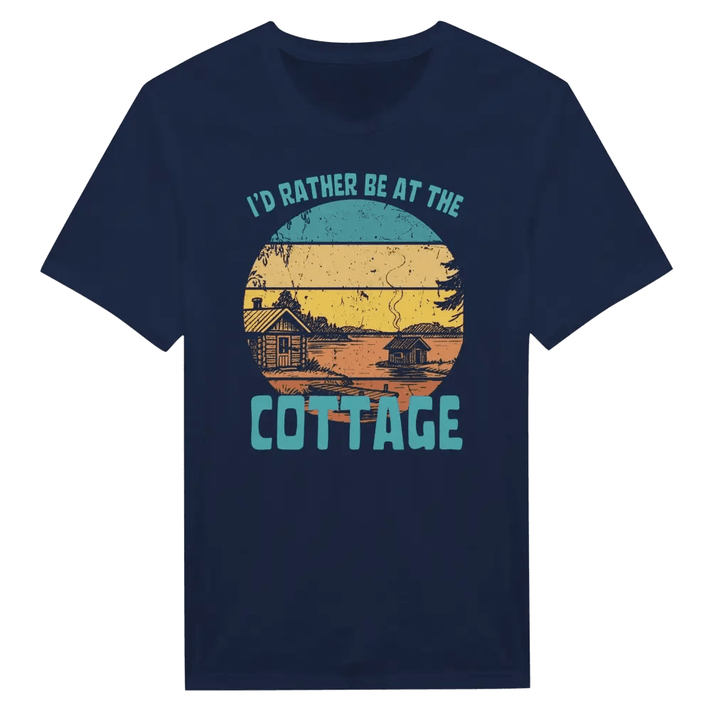 I'd Rather Be At The Cottage 4 - T-shirt - Rather Be In Finland