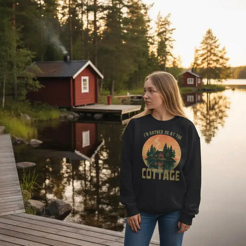 I’d Rather Be At The Cottage 5 - Sweatshirt - Print Material - Rather Be In Finland