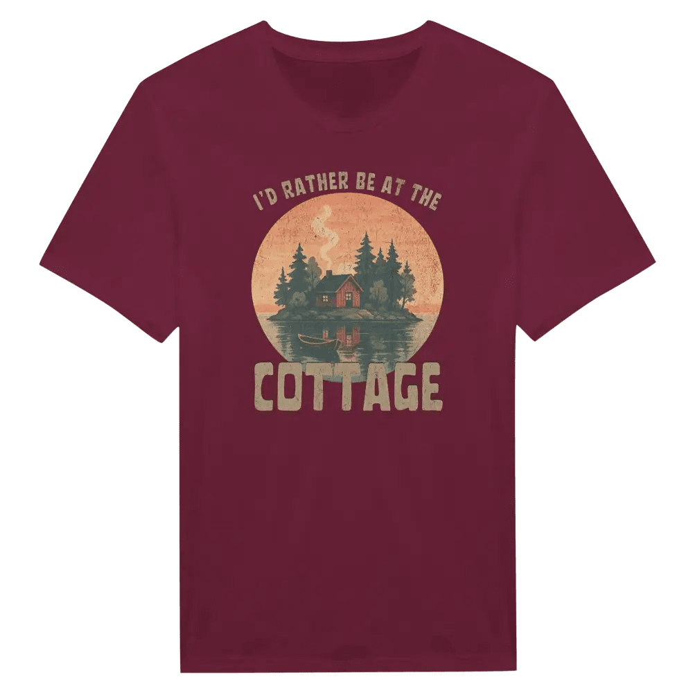 I'd Rather Be At The Cottage 5 - T-shirt - Rather Be In Finland
